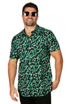 Tipsy Elves - Men's Clover Confetti St. Patrick's Button Down Shirt