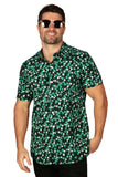 Tipsy Elves - Men's Clover Confetti St. Patrick's Button Down Shirt